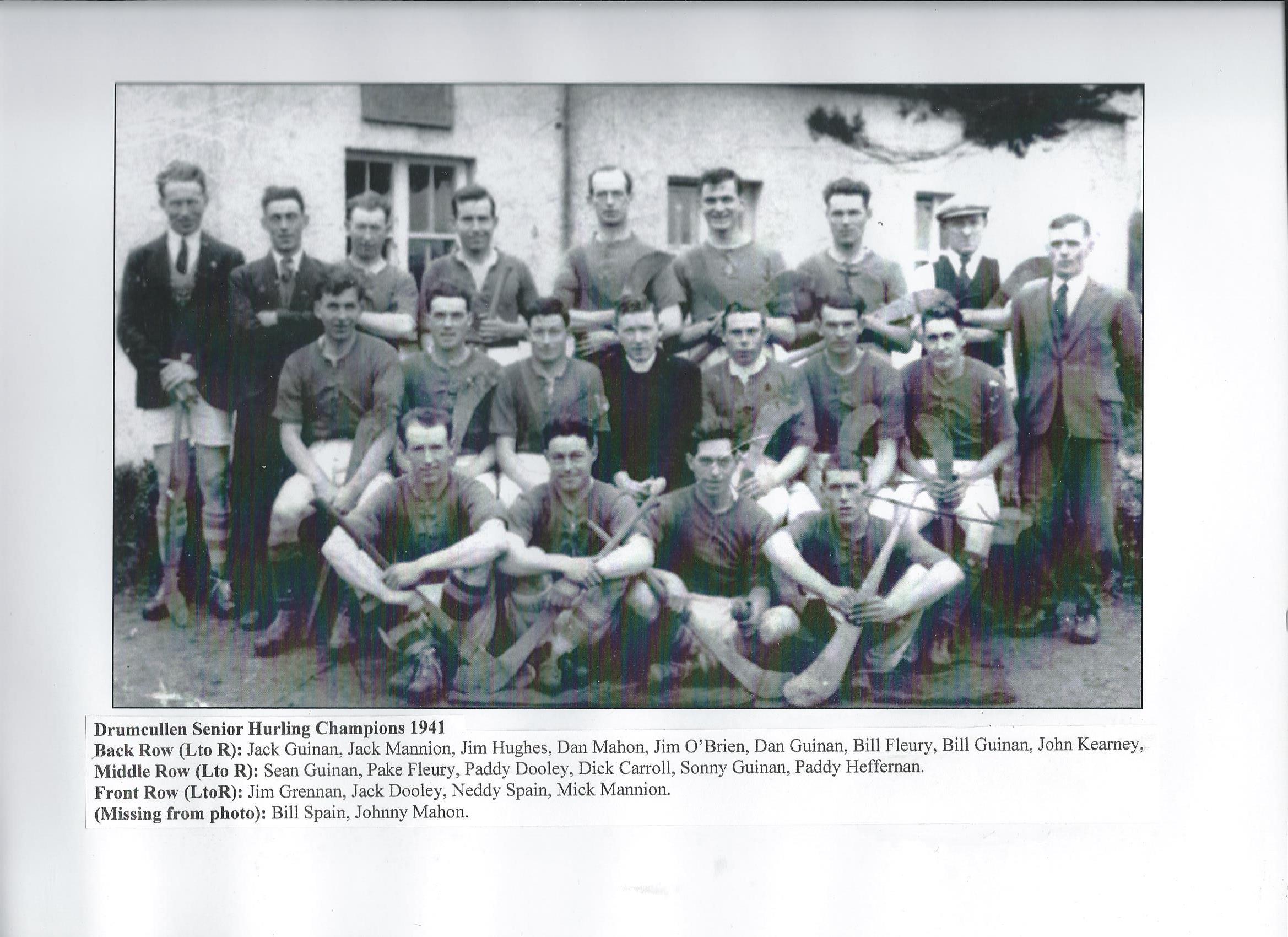 Drumcullen Senior Team - 1941