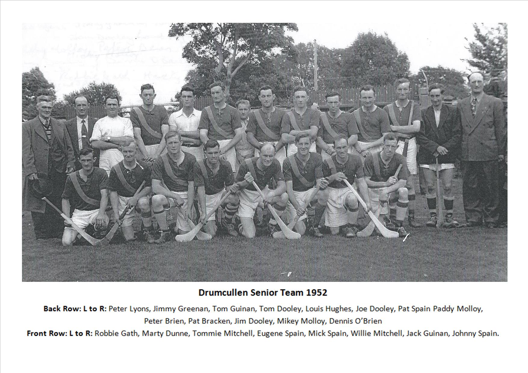 Drumcullen Senior Team - 1952
