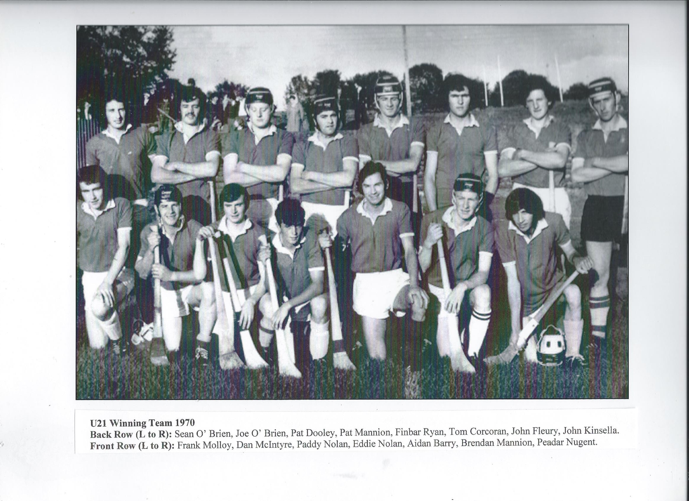 Drumcullen U21 Team - 1970