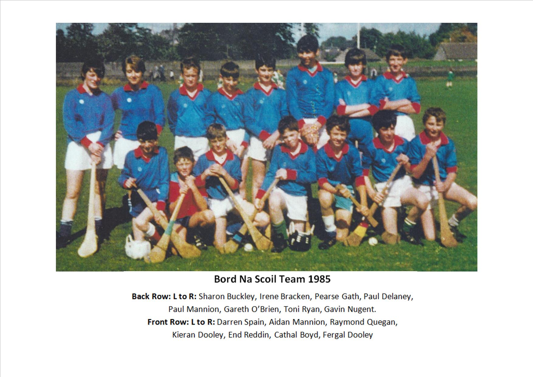 Bord Na Scoil Team - 1985