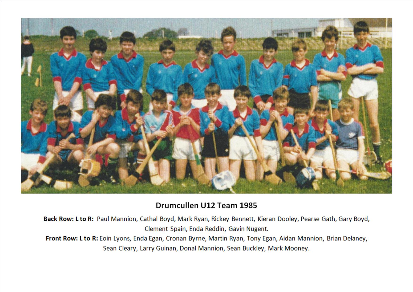 Drumcullen U12 Team - 1985